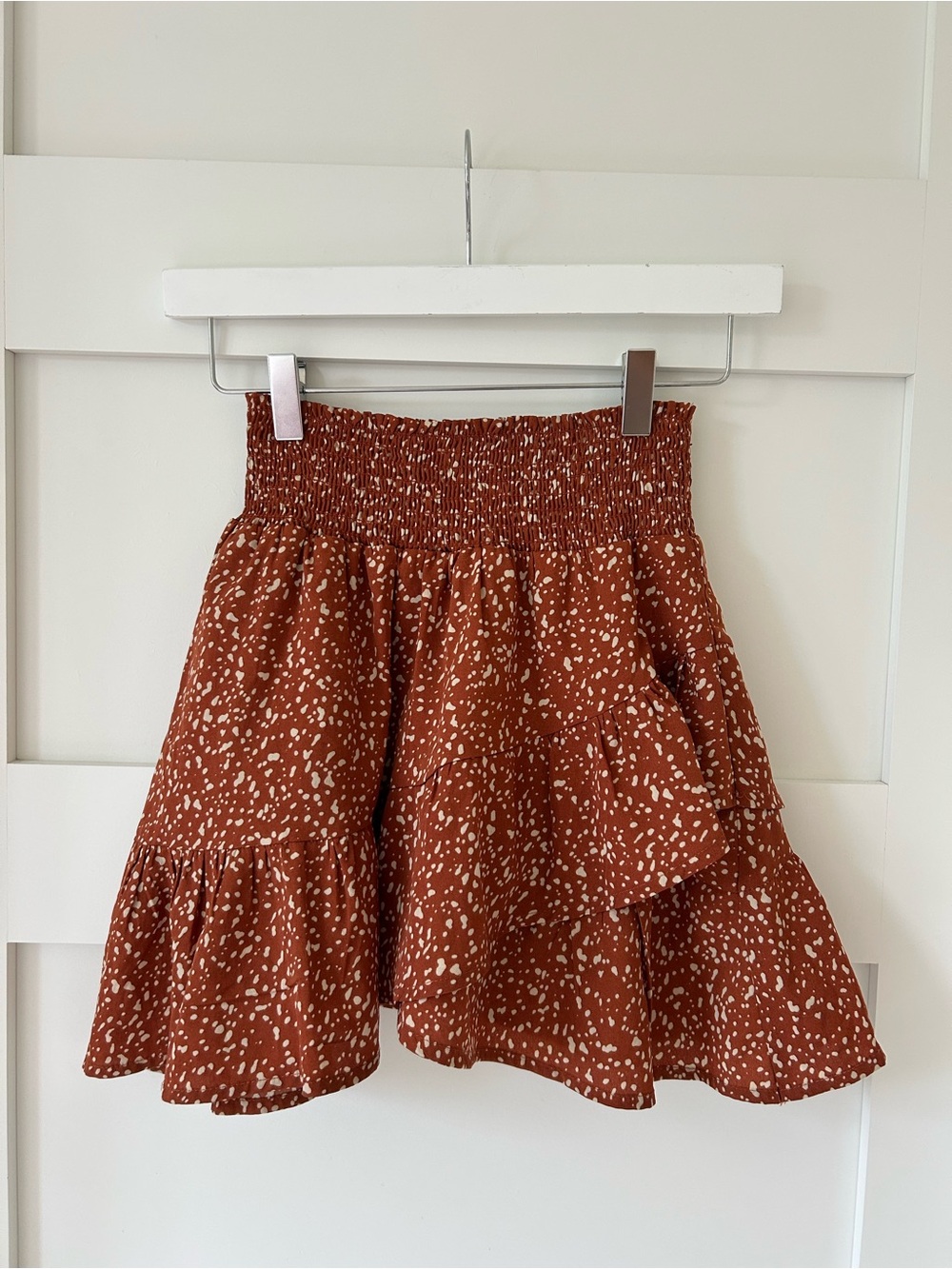 Altar'd State Deer Print Flowy Mini Skirt